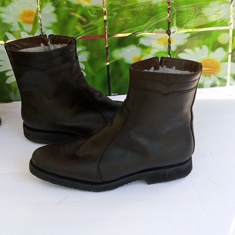 American Dexter USA Brogues Men's Boot, 11, Black Brown, Pre-owned